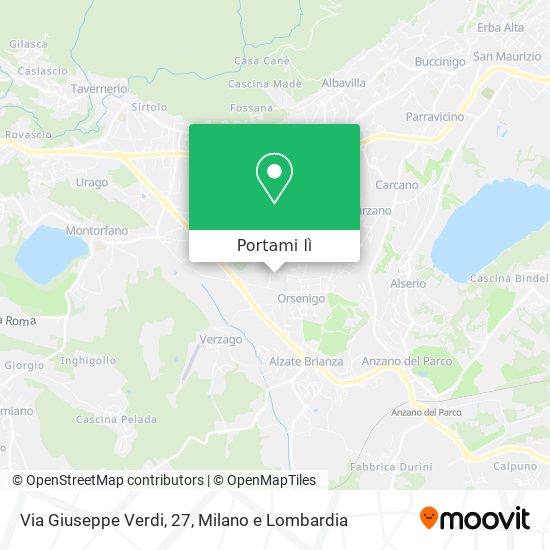 Mappa Via Giuseppe Verdi, 27