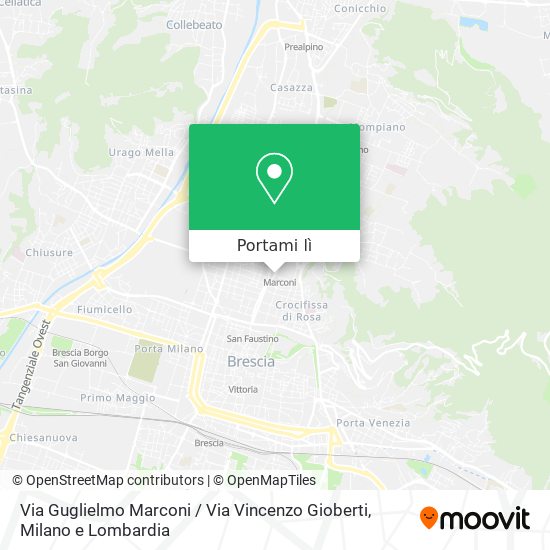 Mappa Via Guglielmo Marconi / Via Vincenzo Gioberti