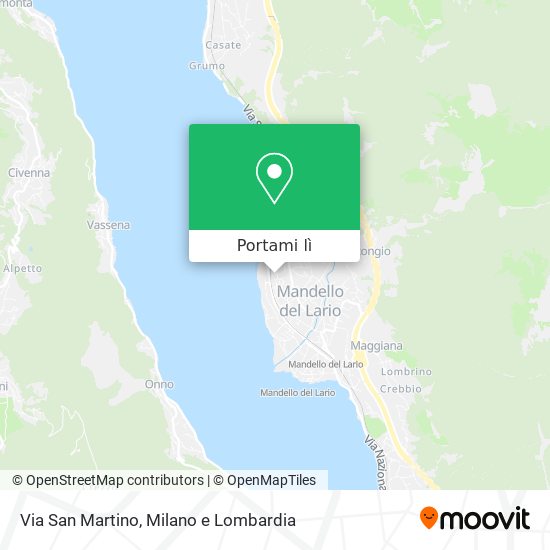 Mappa Via San Martino