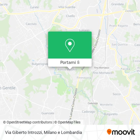 Mappa Via Giberto Introzzi
