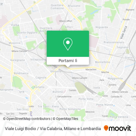 Mappa Viale Luigi Bodio / Via Calabria