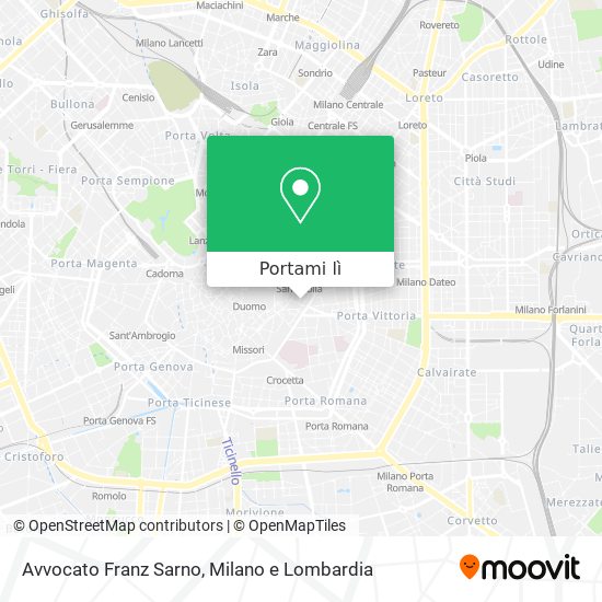 Mappa Avvocato Franz Sarno