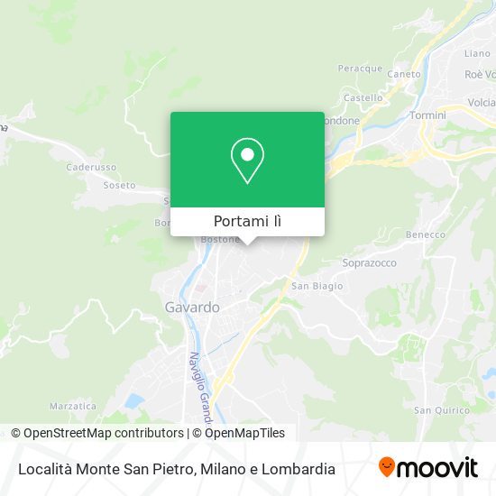 Mappa Località Monte San Pietro