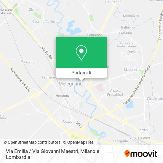Mappa Via Emilia / Via Giovanni Maestri