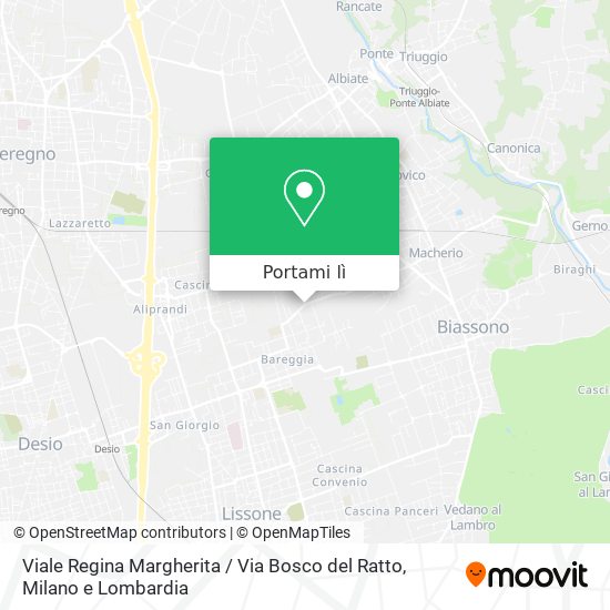 Mappa Viale Regina Margherita / Via Bosco del Ratto