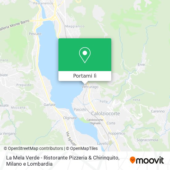 Mappa La Mela Verde - Ristorante Pizzeria & Chirinquito