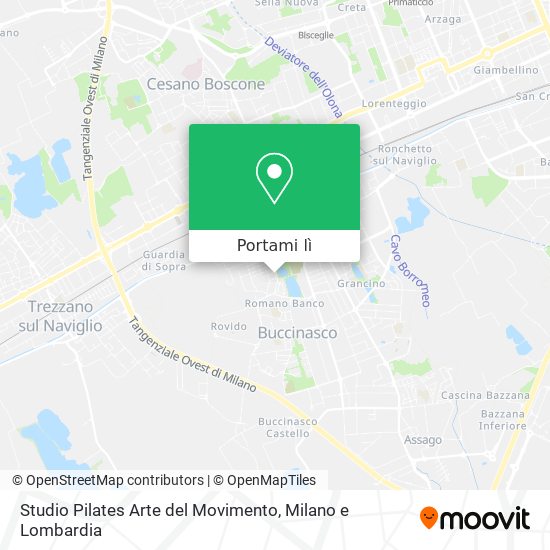 Mappa Studio Pilates Arte del Movimento