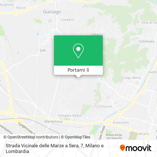 Mappa Strada Vicinale delle Marze a Sera, 7