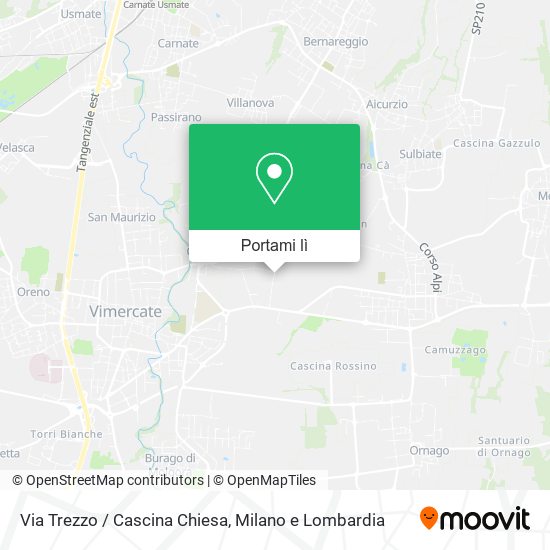 Mappa Via Trezzo / Cascina Chiesa