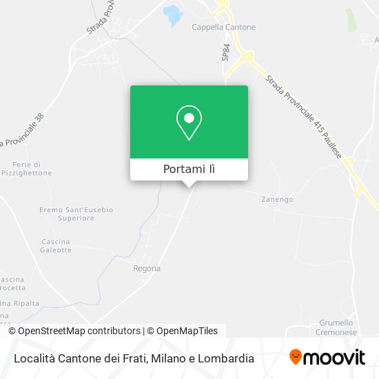 Mappa Località Cantone dei Frati