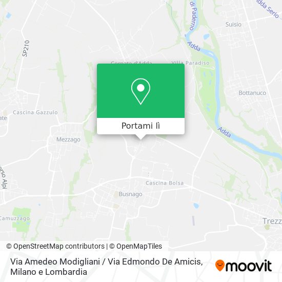 Mappa Via Amedeo Modigliani / Via Edmondo De Amicis