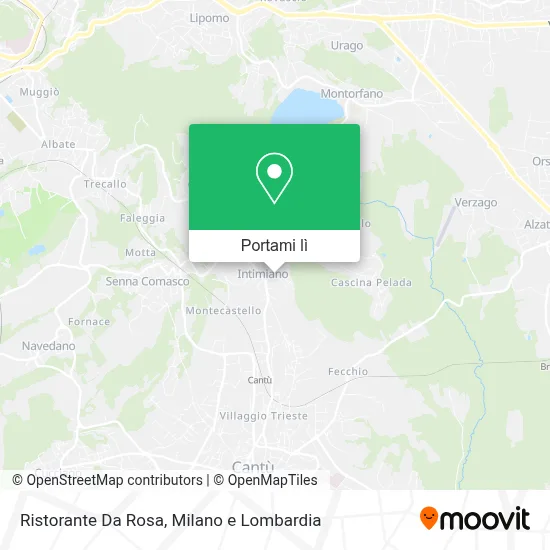 Mappa Ristorante Da Rosa
