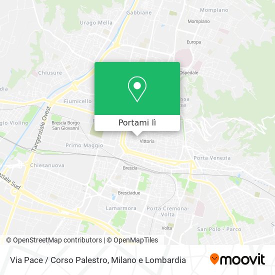 Mappa Via Pace / Corso Palestro