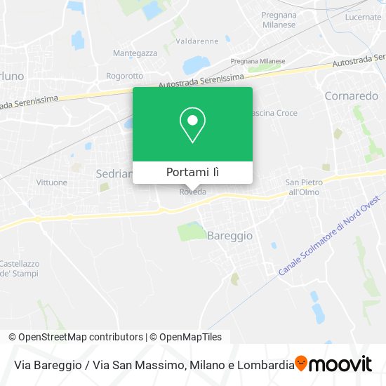Mappa Via Bareggio / Via San Massimo