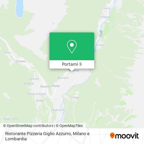 Mappa Ristorante Pizzeria Giglio Azzurro