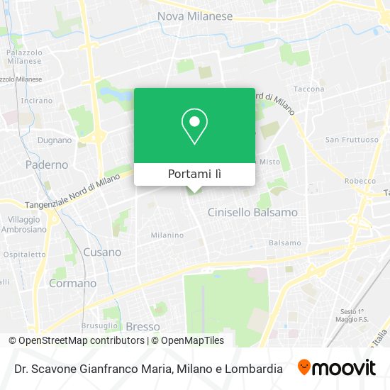 Mappa Dr. Scavone Gianfranco Maria