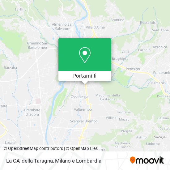 Mappa La CA' della Taragna