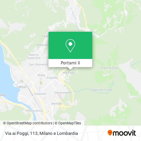 Mappa Via ai Poggi, 113
