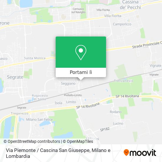 Mappa Via Piemonte / Cascina San Giuseppe