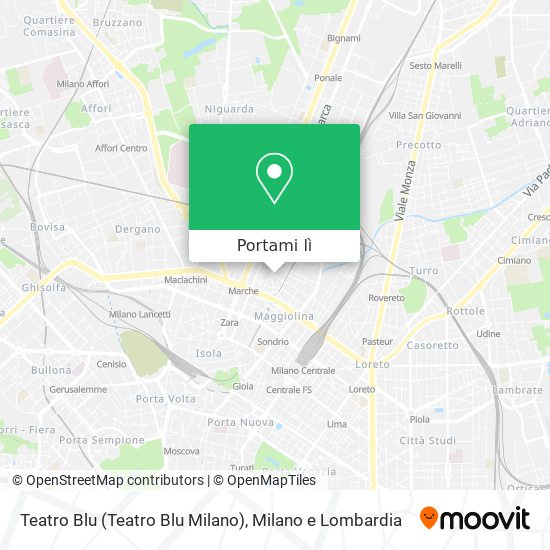 Mappa Teatro Blu (Teatro Blu Milano)