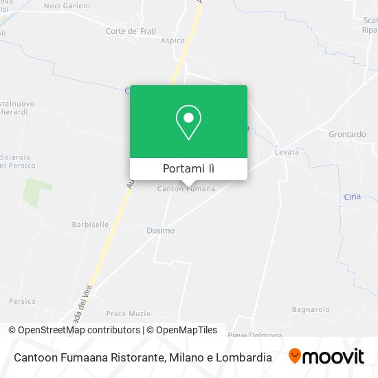 Mappa Cantoon Fumaana Ristorante