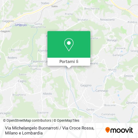 Mappa Via Michelangelo Buonarroti / Via Croce Rossa