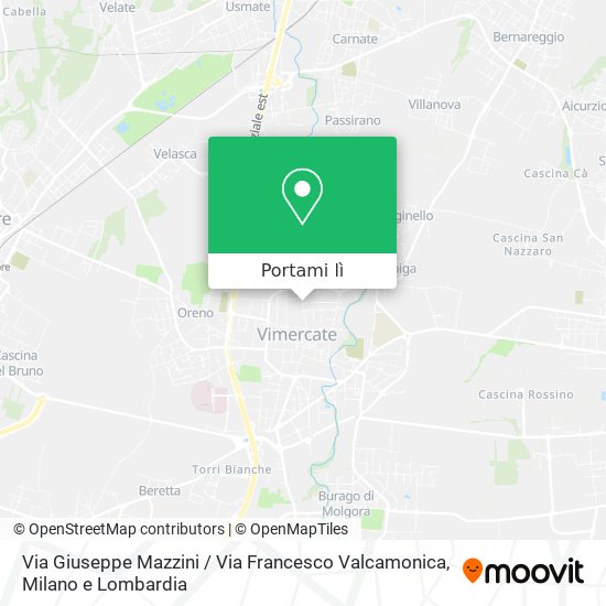 Mappa Via Giuseppe Mazzini / Via Francesco Valcamonica