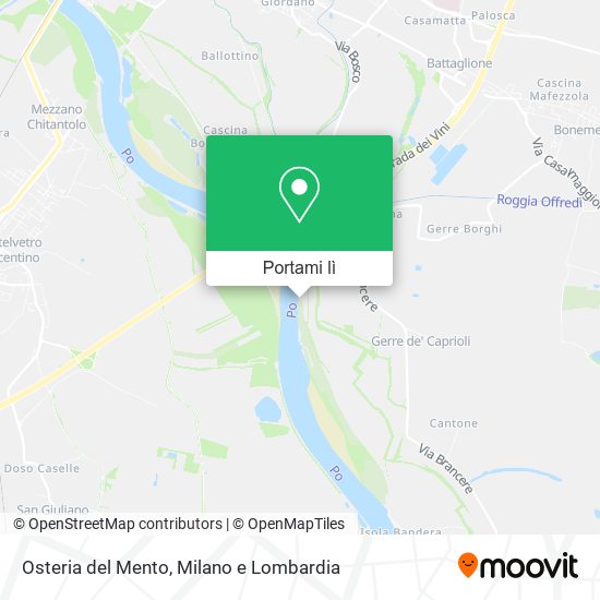 Mappa Osteria del Mento