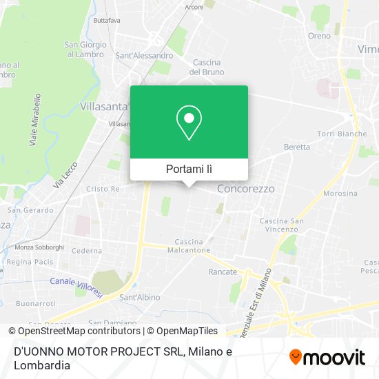 Mappa D'UONNO MOTOR PROJECT SRL