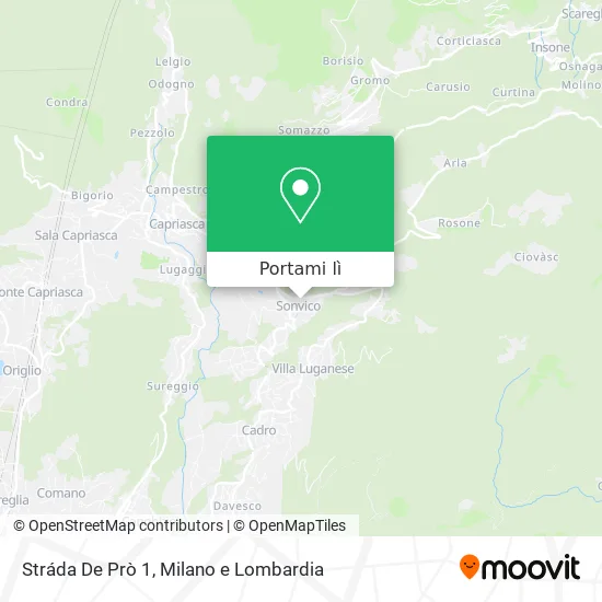 Mappa Stráda De Prò 1