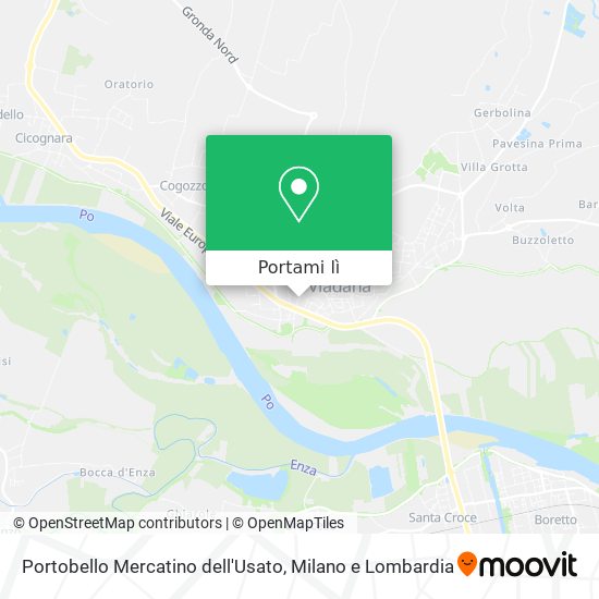 Mappa Portobello Mercatino dell'Usato