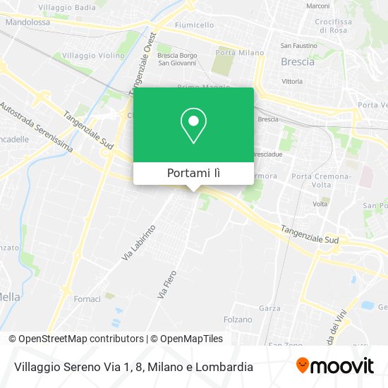 Mappa Villaggio Sereno Via 1, 8