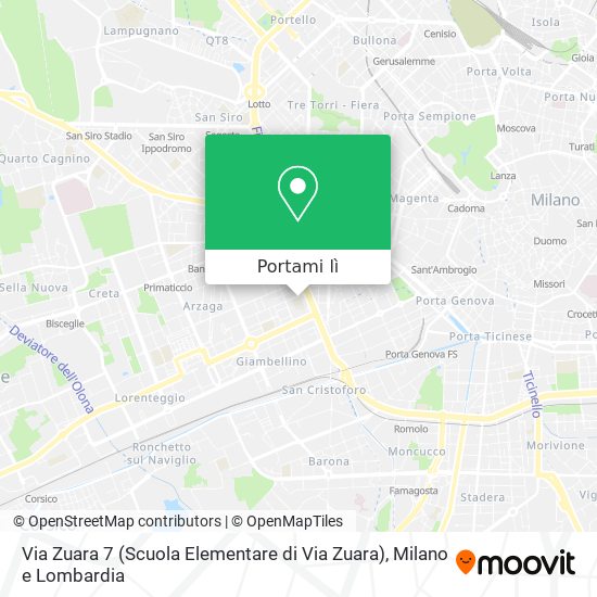 Mappa Via Zuara 7 (Scuola Elementare di Via Zuara)