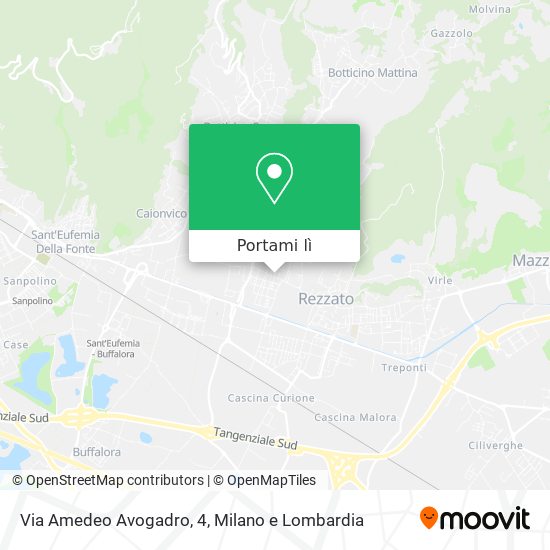 Mappa Via Amedeo Avogadro, 4