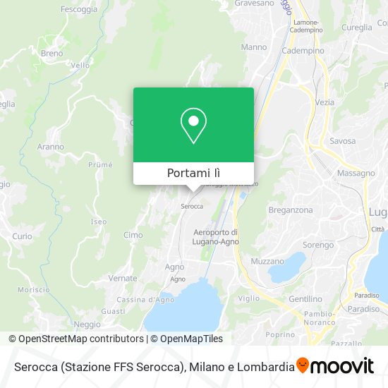 Mappa Serocca (Stazione FFS Serocca)