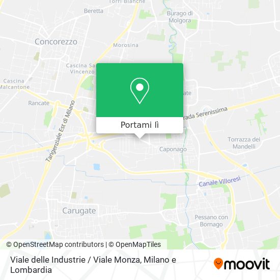 Mappa Viale delle Industrie / Viale Monza