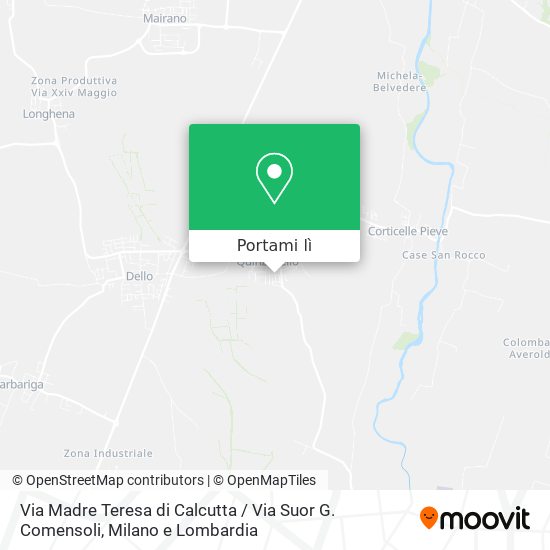 Mappa Via Madre Teresa di Calcutta / Via Suor G. Comensoli