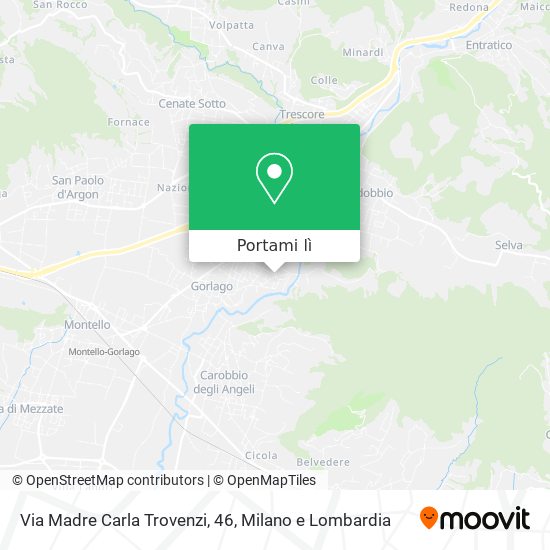 Mappa Via Madre Carla Trovenzi, 46