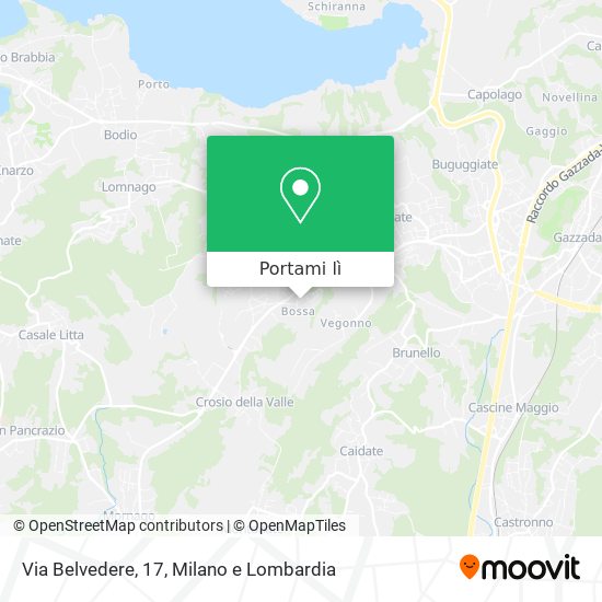Mappa Via Belvedere, 17