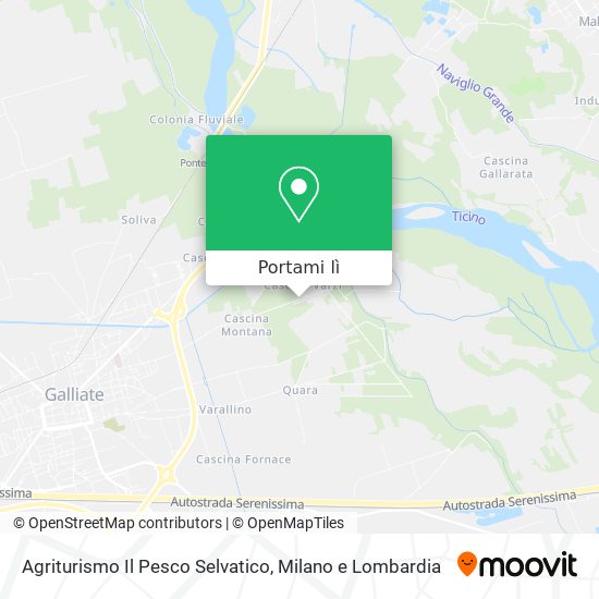 Mappa Agriturismo Il Pesco Selvatico