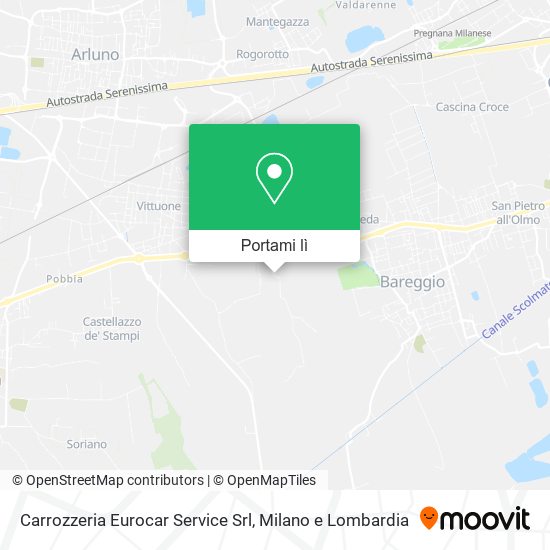 Mappa Carrozzeria Eurocar Service Srl