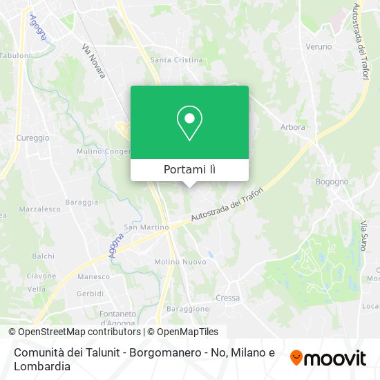 Mappa Comunità dei Talunit - Borgomanero - No