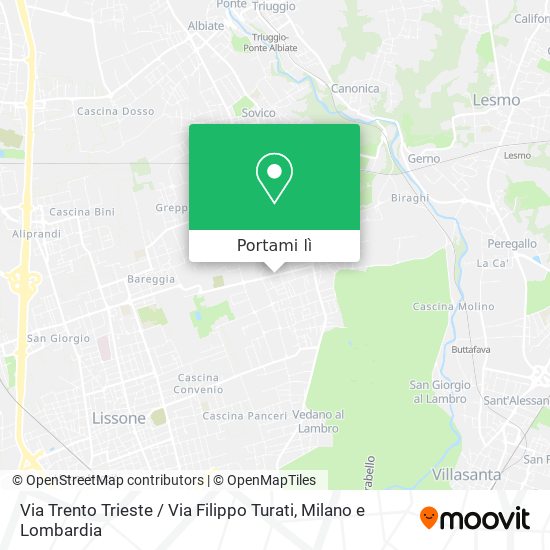 Mappa Via Trento Trieste / Via Filippo Turati