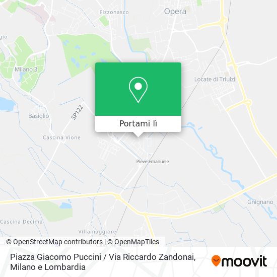 Mappa Piazza Giacomo Puccini / Via Riccardo Zandonai