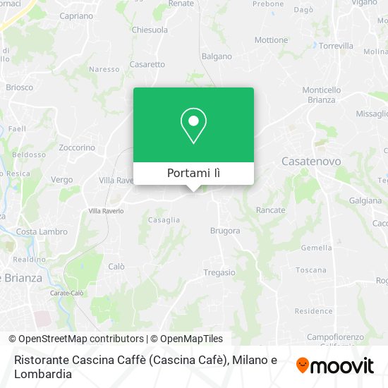 Mappa Ristorante Cascina Caffè (Cascina Cafè)