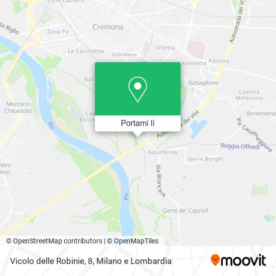 Mappa Vicolo delle Robinie, 8