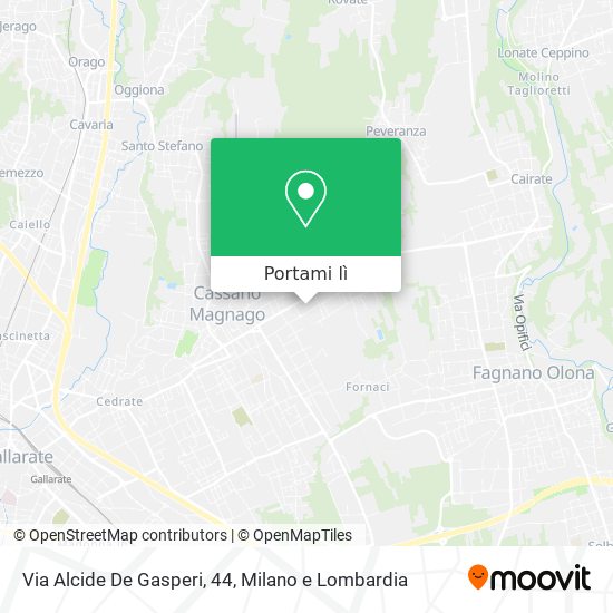 Mappa Via Alcide De Gasperi, 44