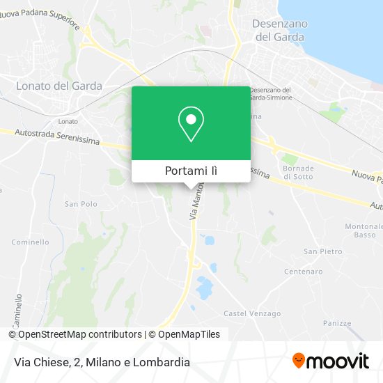 Mappa Via Chiese, 2