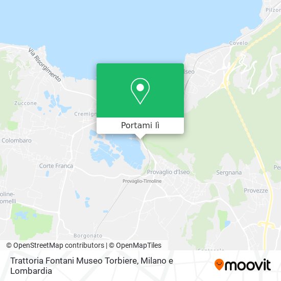 Mappa Trattoria Fontani Museo Torbiere