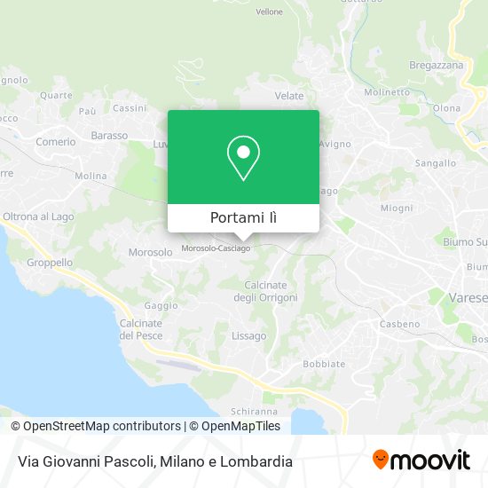 Mappa Via Giovanni Pascoli